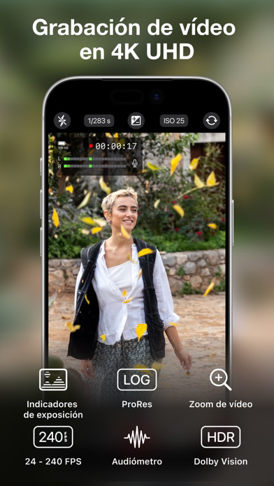 ProCamera. Cámara profesional الملصق
