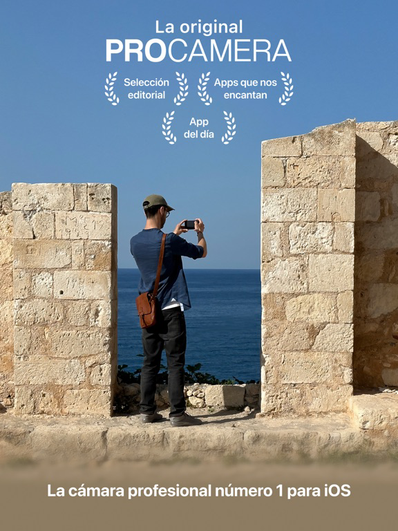 ProCamera. Cámara profesional الملصق