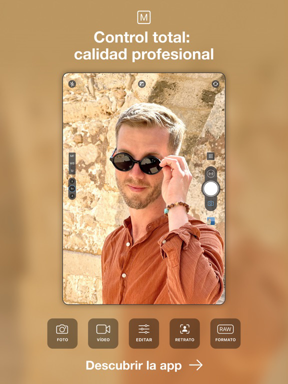 ProCamera. Cámara profesional الملصق