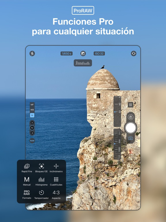 ProCamera. Cámara profesional الملصق