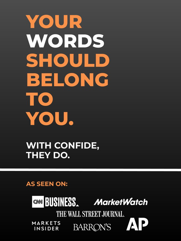 Confide - Private messenger poster