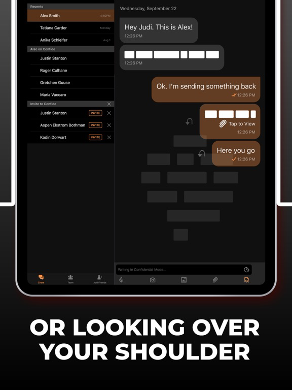 Confide - Private messenger poster