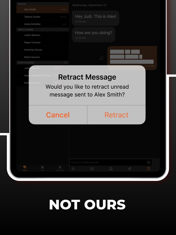 Confide - Private messenger poster