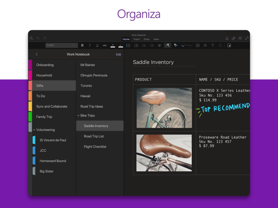 Microsoft OneNote الملصق