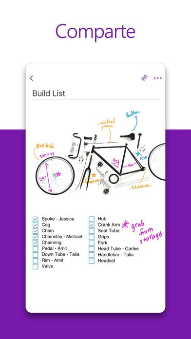 Microsoft OneNote الملصق