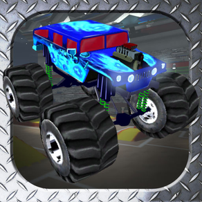 3D Monster Truck Smash Parking - Nitro Car Crush Arena Simulator Game FREE