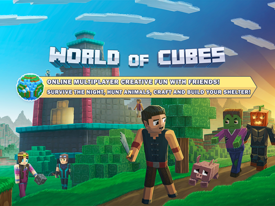 World of Cubes Craft & Mine 3D poster