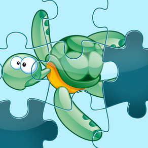 An Ocean Jigsaw Puzzle for Pre-School Children with Animals of the Sea
