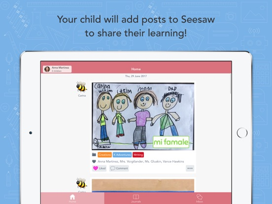 Seesaw Parent and Family poster
