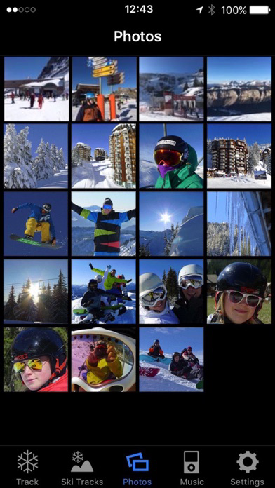 Ski Tracks poster
