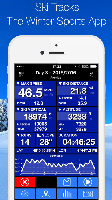 Ski Tracks poster