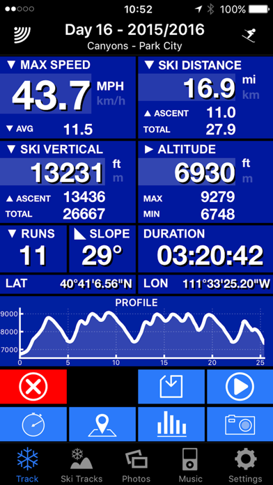 Ski Tracks poster