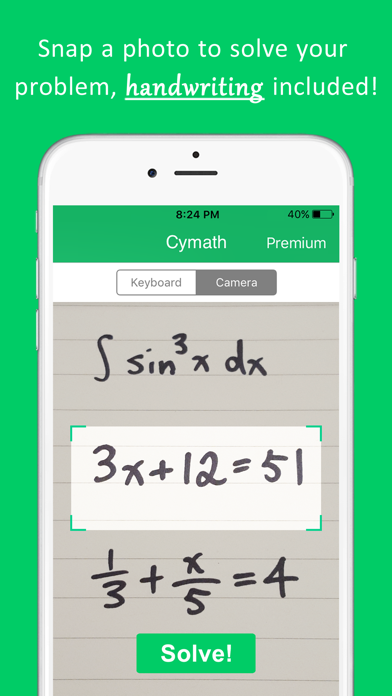 Cymath - Math Problem Solver poster