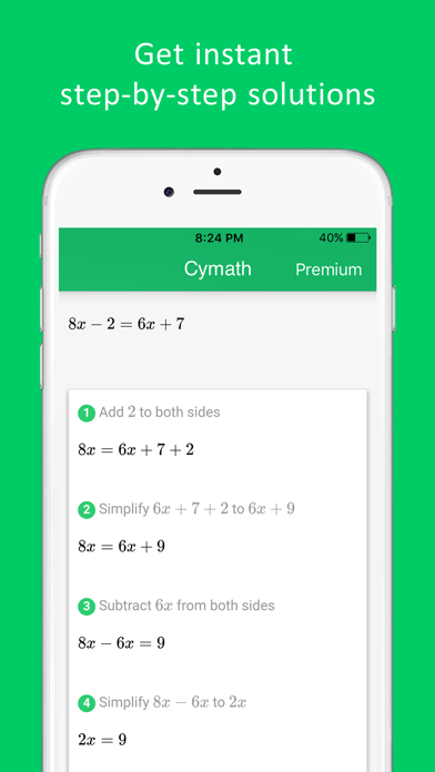 Cymath - Math Problem Solver poster