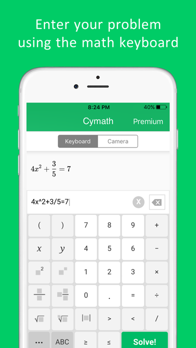 Cymath - Math Problem Solver poster