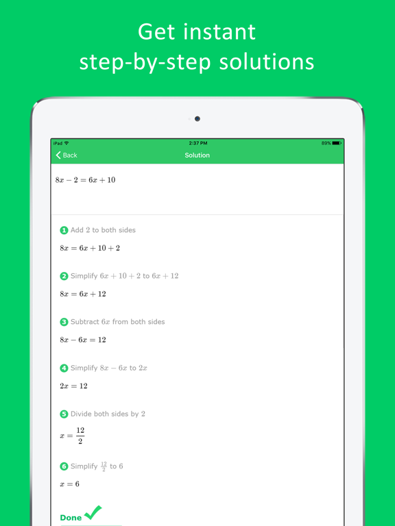 Cymath - Math Problem Solver poster