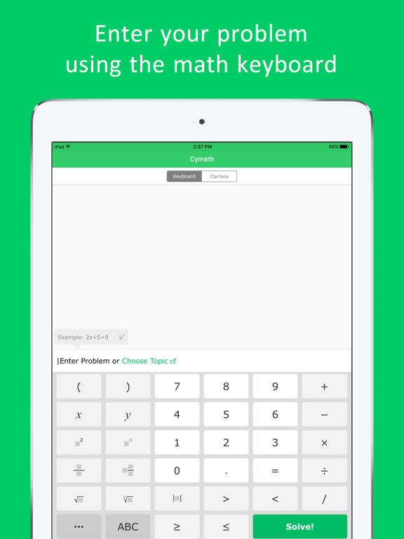 Cymath - Math Problem Solver poster