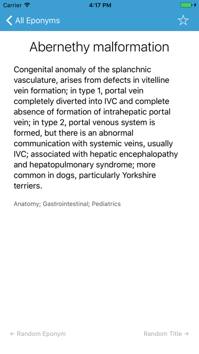 Eponyms (for students) poster