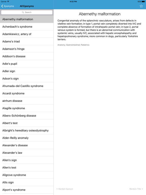 Eponyms (for students) poster