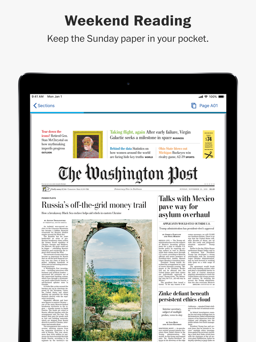 Risikabel kamera jungle Washington Post Print Edition for iOS (iPhone/iPad) - Free Download at  AppPure