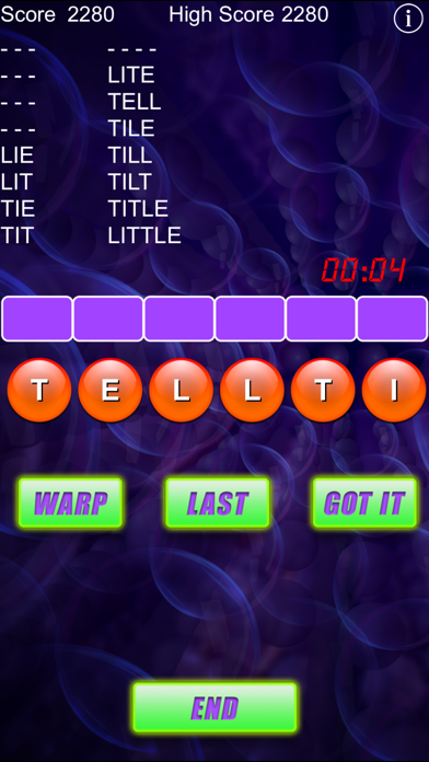 Word Warp - A Word Puzzle Game for iOS (iPhone) - Free Download at AppPure