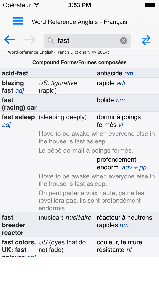 Dictionnaire Anglais WordRef. Affiche