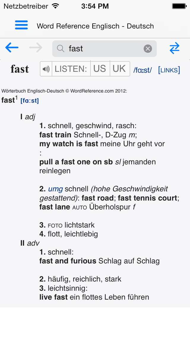 Wörterbuch Englisch WordRef. Plakat