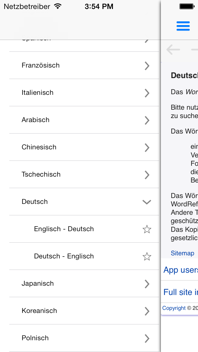 Wörterbuch Englisch WordRef. Plakat