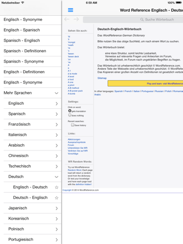 Wörterbuch Englisch WordRef. Plakat