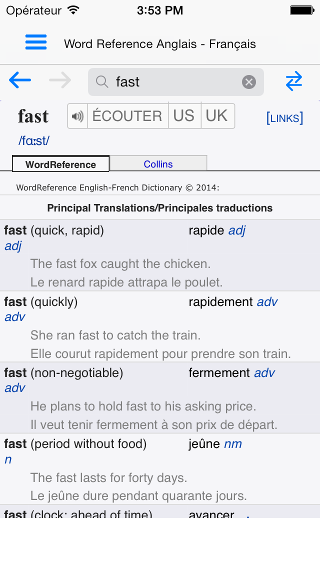 Dictionnaire Anglais WordRef. Affiche