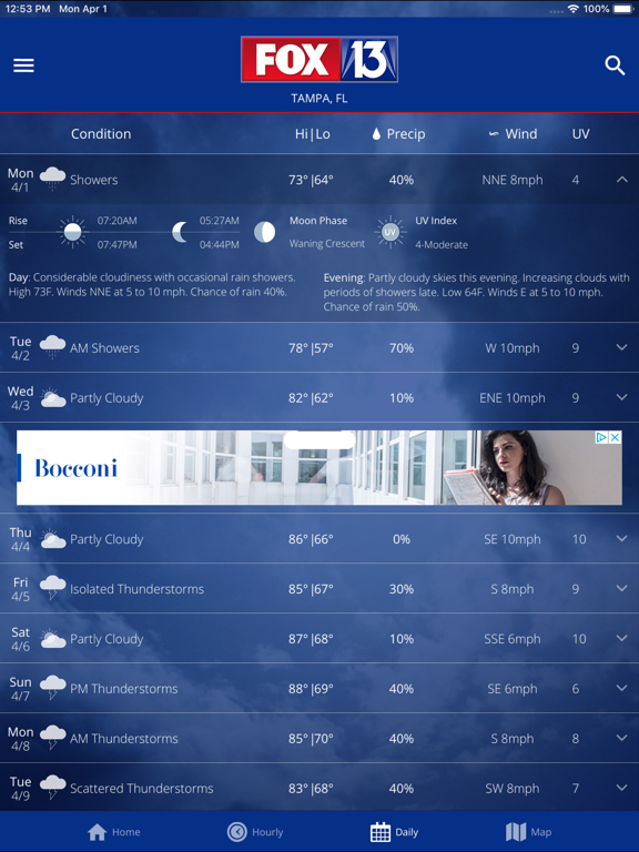 FOX 13: Tampa SkyTower Weather for iOS (iPhone/iPad/iPod touch) - Free ...