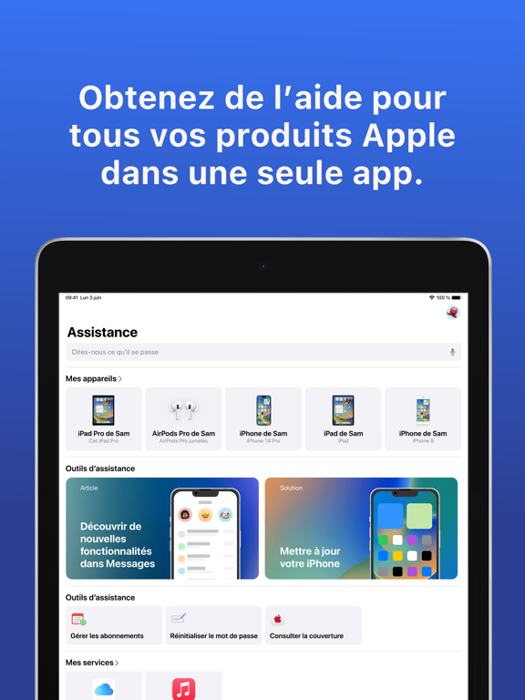 Assistance Apple Affiche
