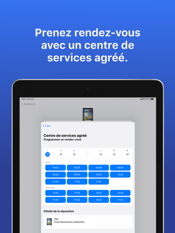 Assistance Apple Affiche
