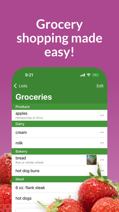 Our Groceries Shopping List for iOS (iPhone) - Free Download at AppPure