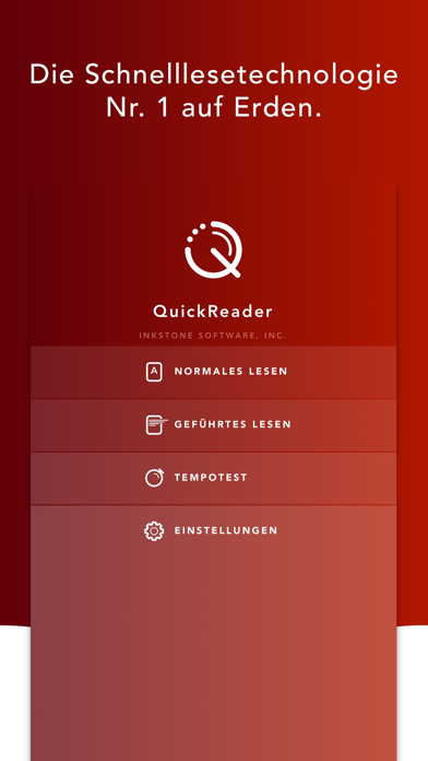 QuickReader - Schnelllesen Plakat