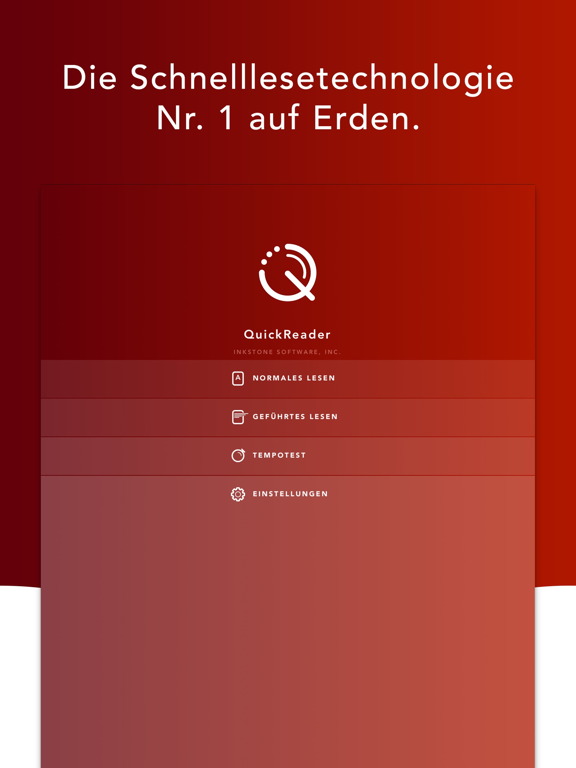 QuickReader - Schnelllesen Plakat