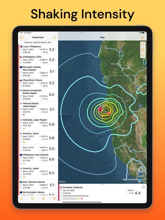 QuakeFeed Earthquake Tracker poster