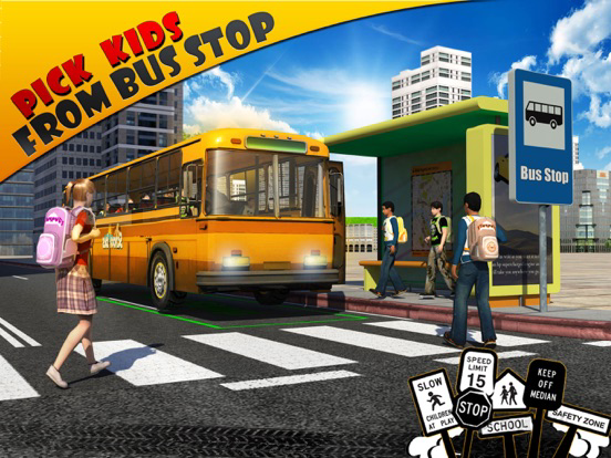 Schoolbus Driver 3D SIM poster