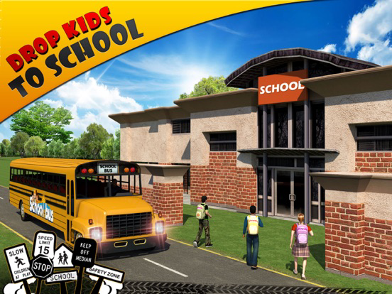 Schoolbus Driver 3D SIM poster