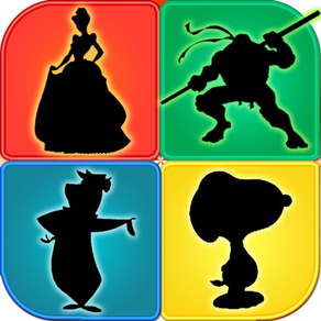 Cartoon Shapes Shadow Quiz Trivia ~ Learn Famous Animation Movie Character Name