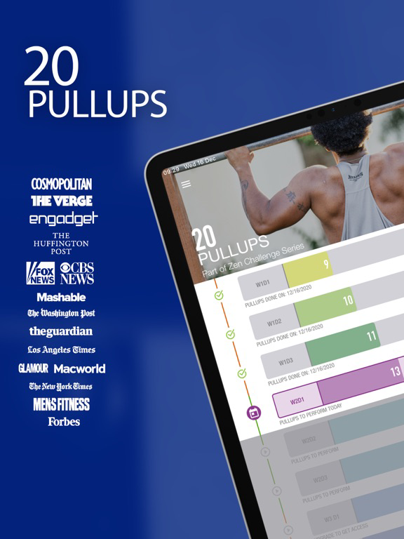 20 Pull Ups Trainer Challenge poster