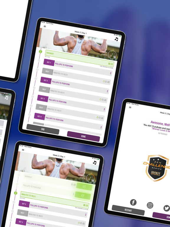 20 Pull Ups Trainer Challenge poster