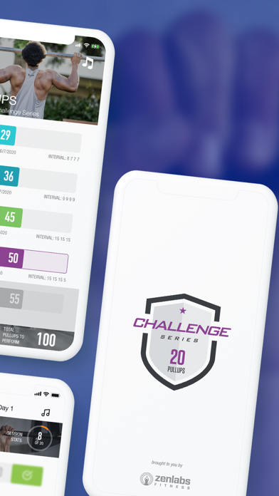 20 Pull Ups Trainer Challenge poster