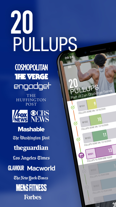 20 Pull Ups Trainer Challenge poster