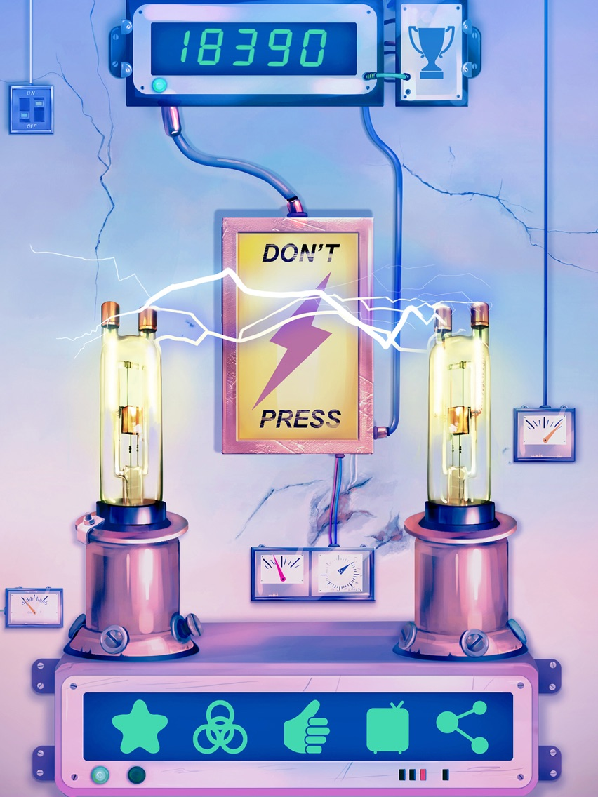 Don't Press - Electric Shock Risk poster