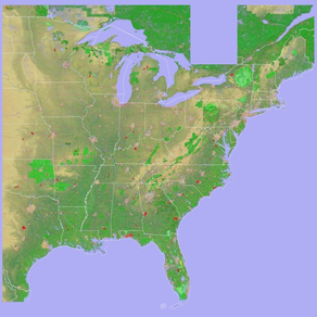 Scenic Map Eastern USA