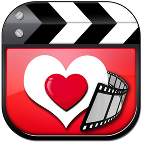 バレンタインデー と 写真 スライドショー 音楽 付き -  動画 作成 アプリ