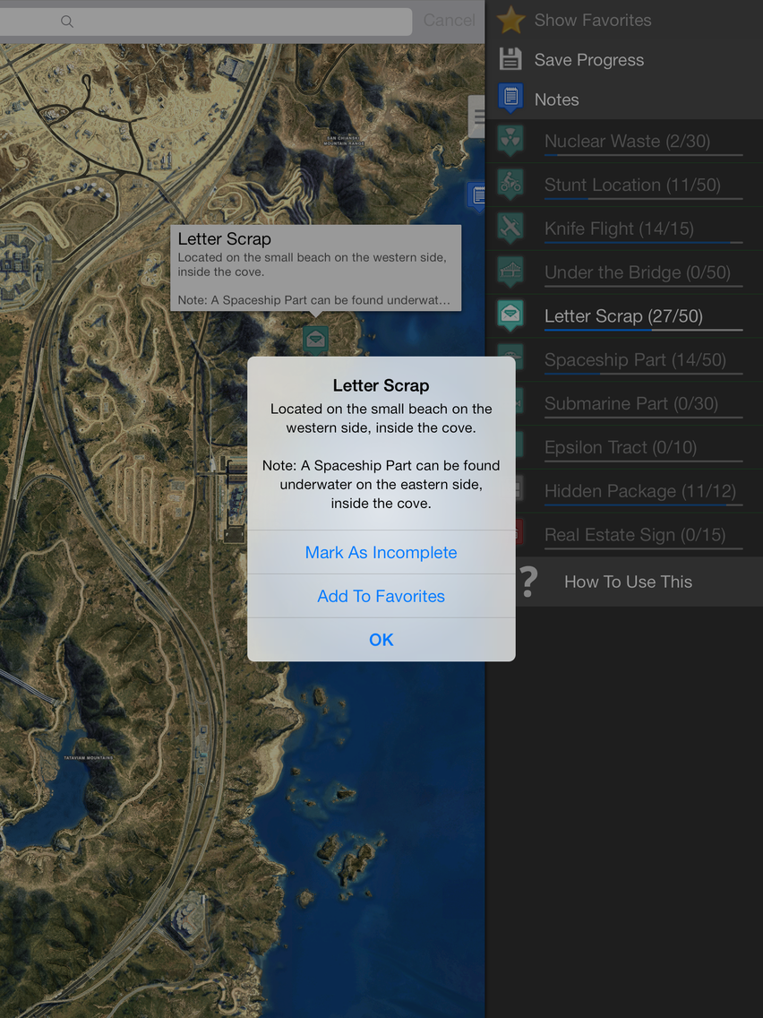 Interactive Map for GTA 5 - Unofficial for iPhone - Download