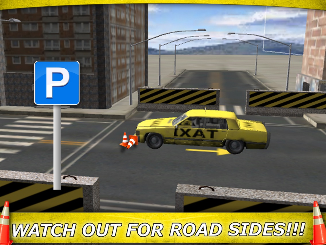 Super Taxi 3D Parking - Virtual Town Traffic Smash poster