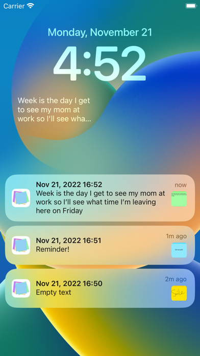 Sticky Notes + Widget Memo poster